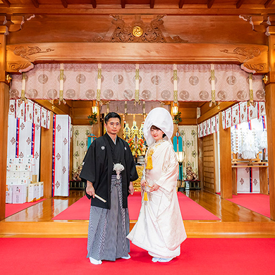 和装結婚式・神社撮影